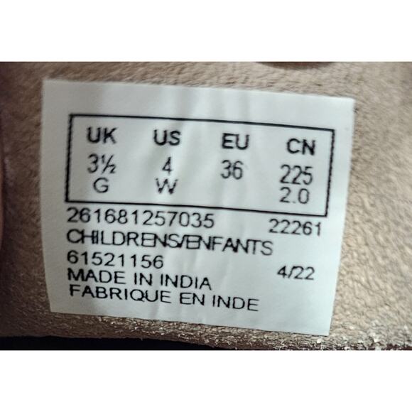 Clarks Originals Wallabee Kids Size US 4 EU 36 Beige Suede Crepe Sole Lace Up main image 5